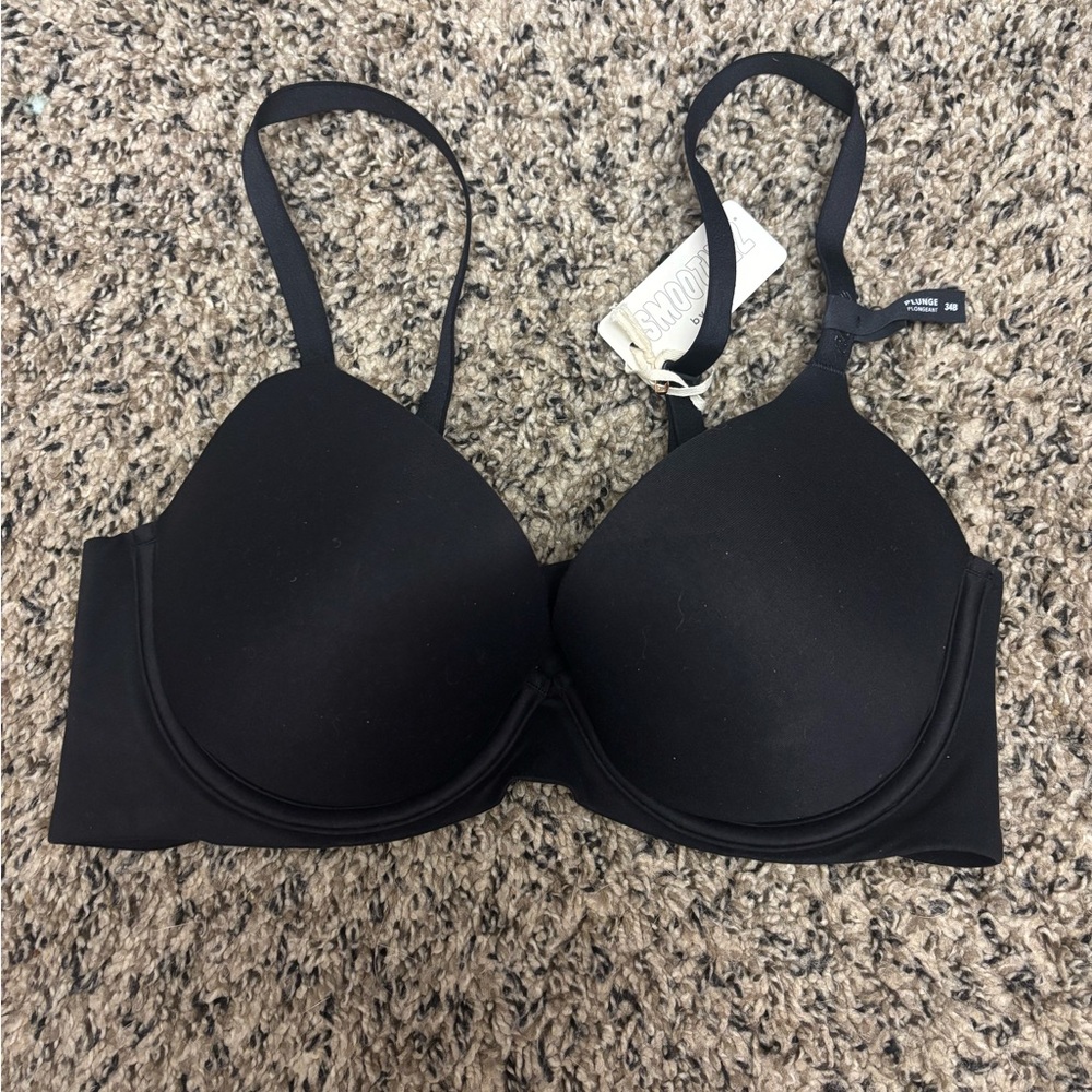 Aerie Smoothez Black Pull On Push Up Bra